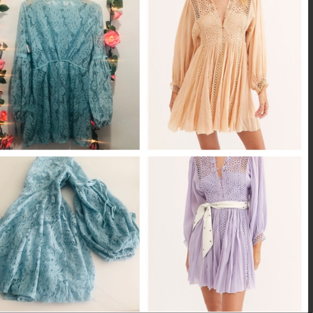 Free people dress teal color